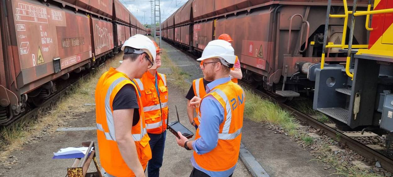 Pilotzug der DB Cargo mit automatischer Bremsprobe hat operativen Parallelbetrieb bei der MEG aufgenommen