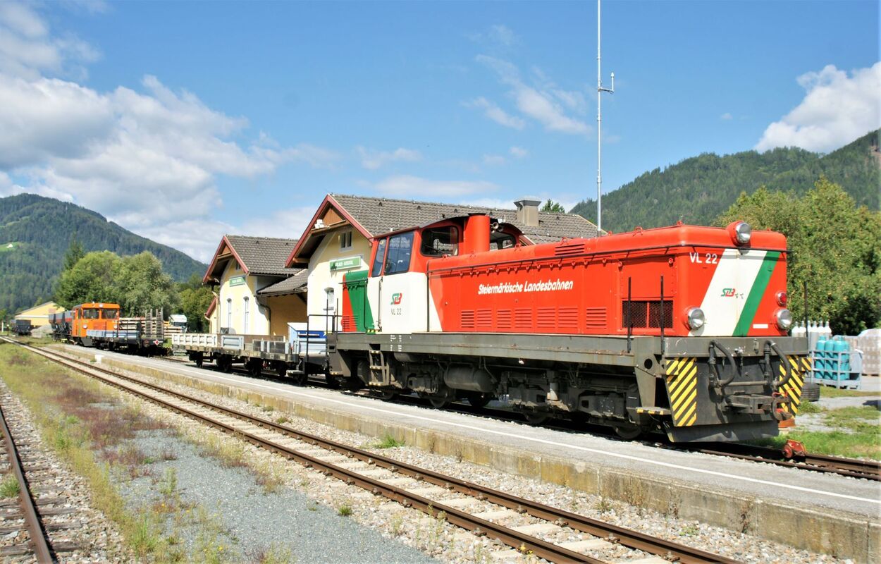 Streckensperre auf der Murtalbahn zwischen Unzmarkt und Murau