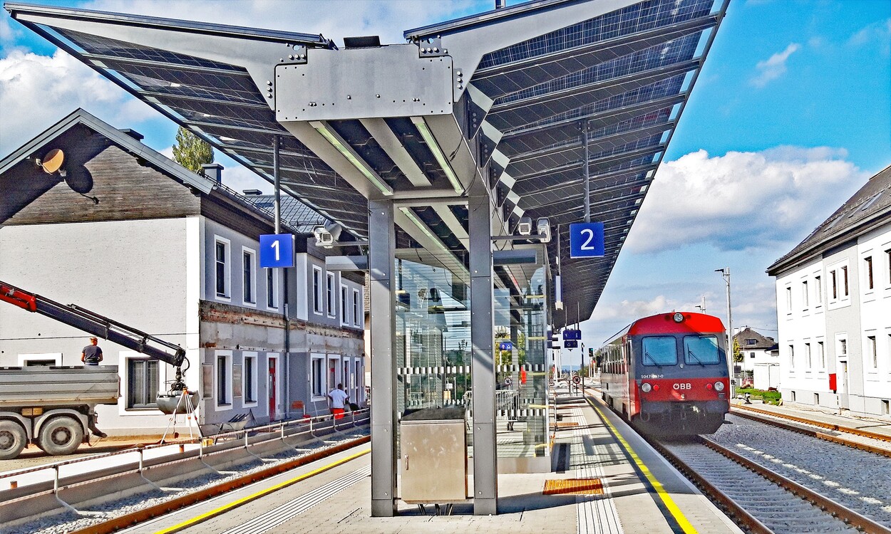 Der neue Bahnhof in Mattighofen