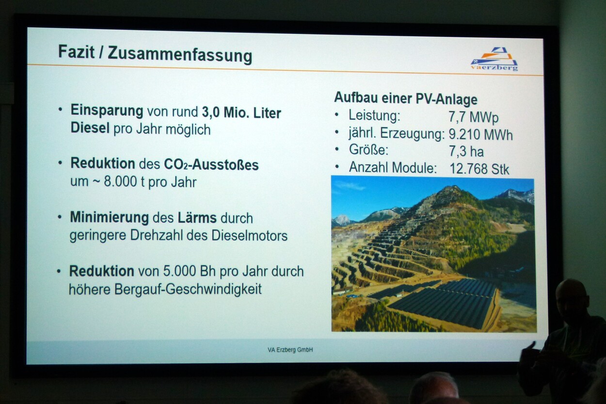 Güter-Trolley System auf dem steirischen Erzberg