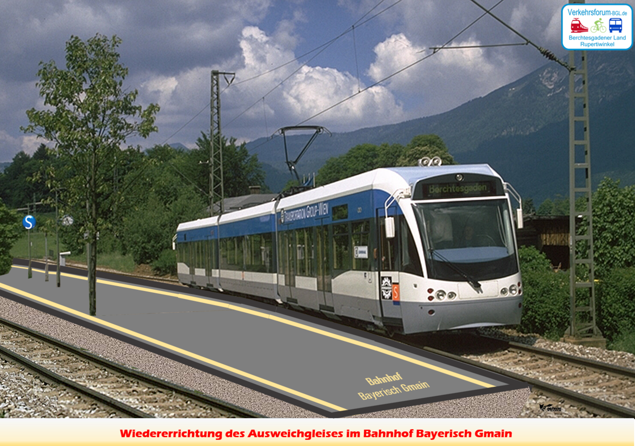 Bahnhof Bayerisch Gmain – Visualisierung