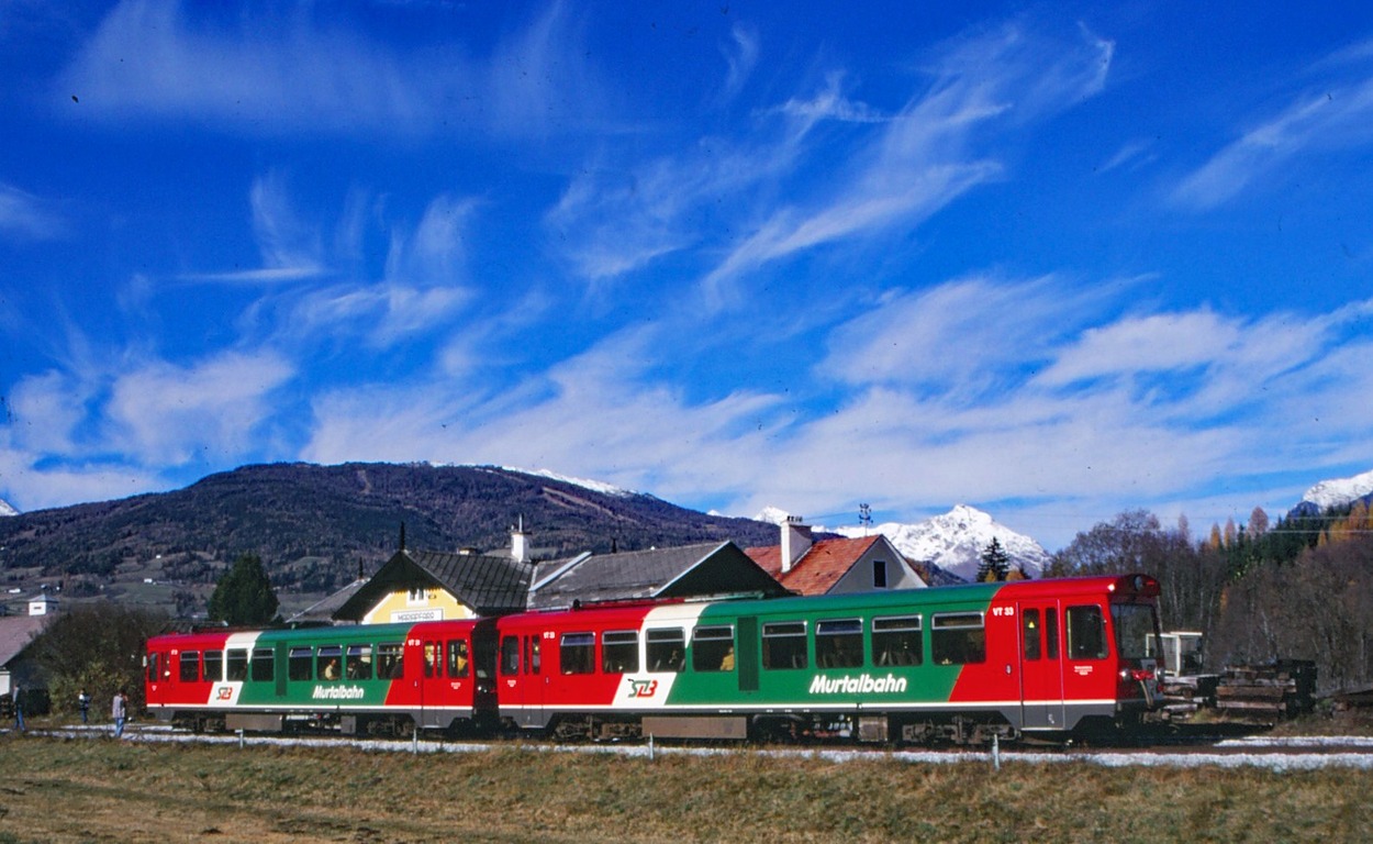 Murtalbahn 1999 Sonderfahrt Triebwagen nach Mauterndorf