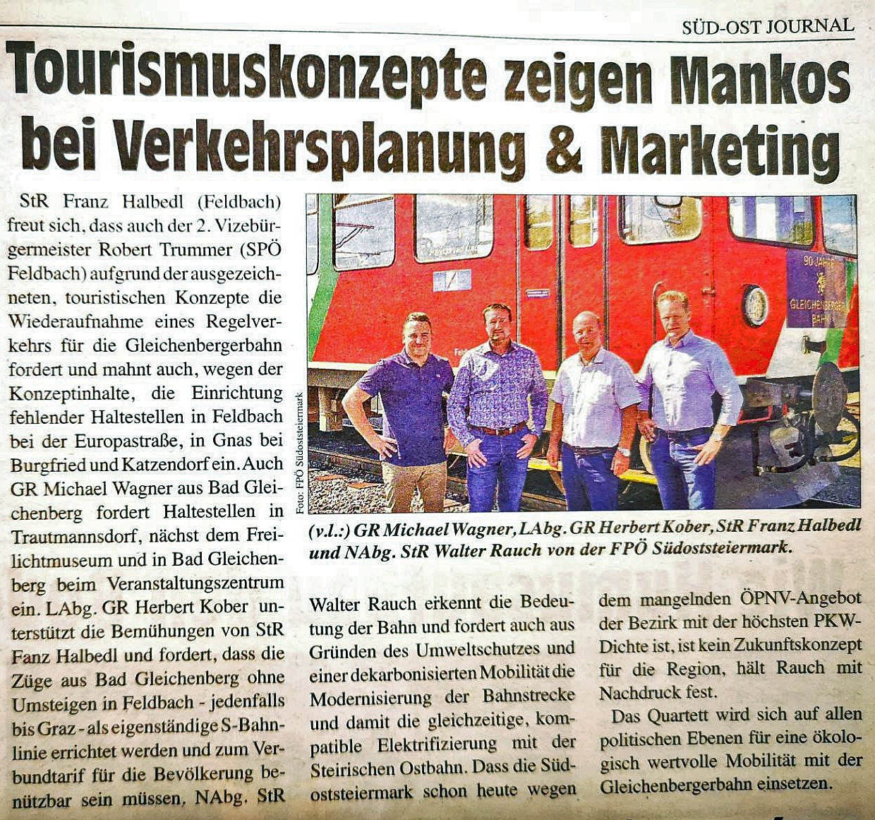 Tourismuskonzepte zeigen Mankos bei Verkehrsplanung & -Marketing